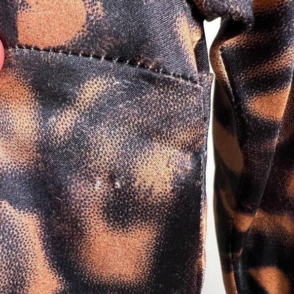 Douglas Hannant Silk Dress Size 8 Brown Black Party Cocktail Event Draped Back - Picture 9 of 12